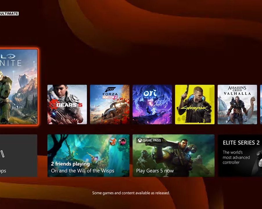 Microsoft показала новый интерфейс Xbox Series X