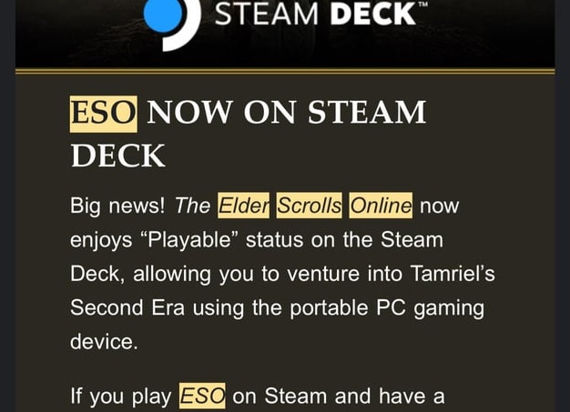 The Elder Scrolls Online временно стала бесплатной